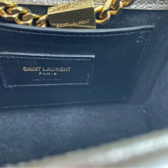 ❌SOLD❌ YSL Kate Small Sparkling Light Gold Bag Clutch - Picture 10 of 16